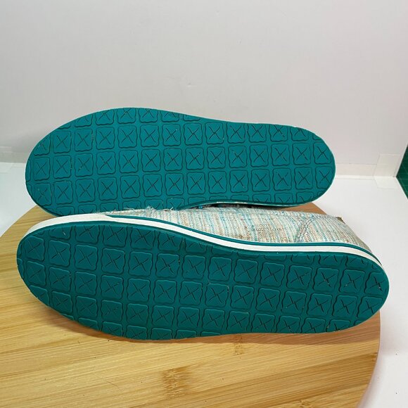 Twisted X Women 7 Blue White Hooey Loper Shoes Moc Toe Casual Lace Up Western - Picture 8 of 9